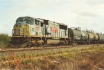 Tied down manifest waits at West Junction